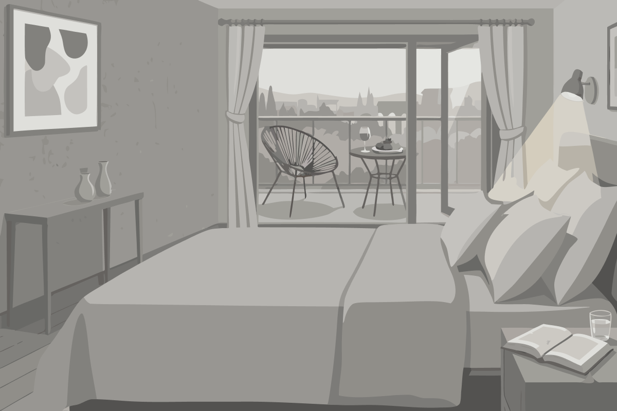 Familienzimmer mit Balkon